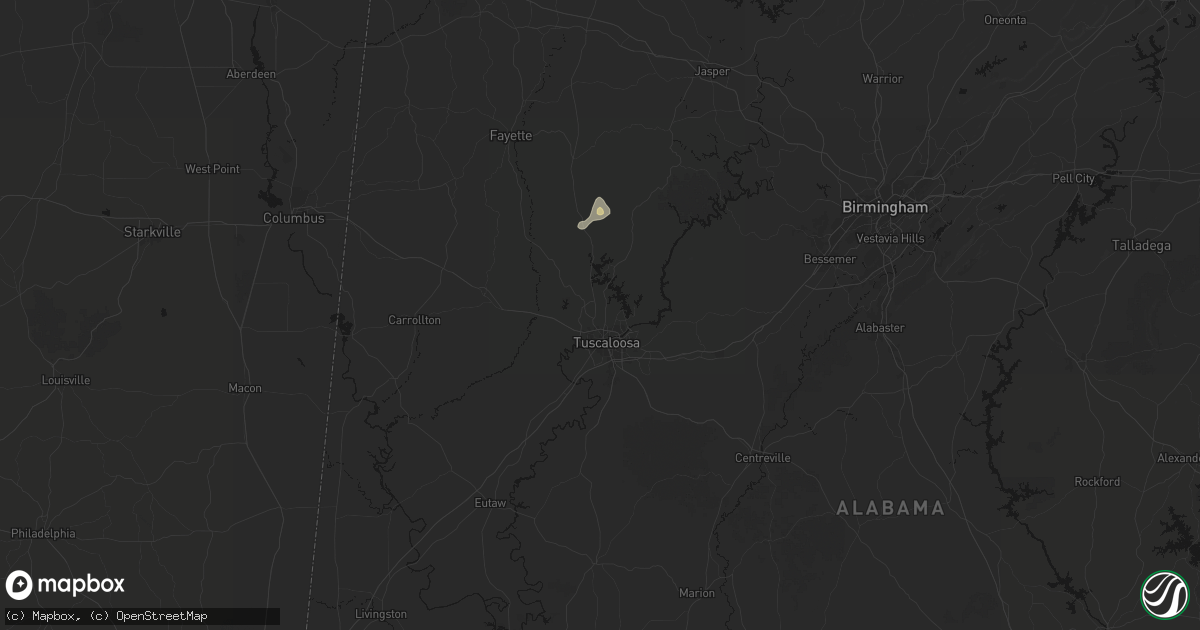Hail map in Northport, AL on September 20, 2026