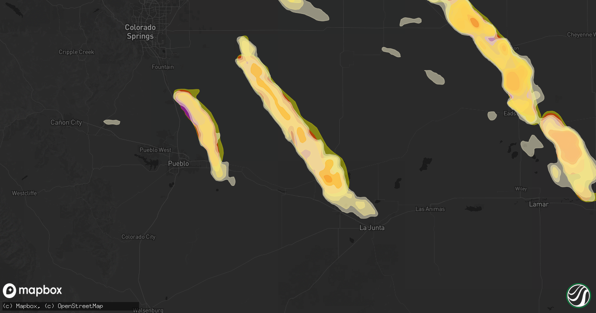 Hail map in Olney Springs, CO on September 20, 2026