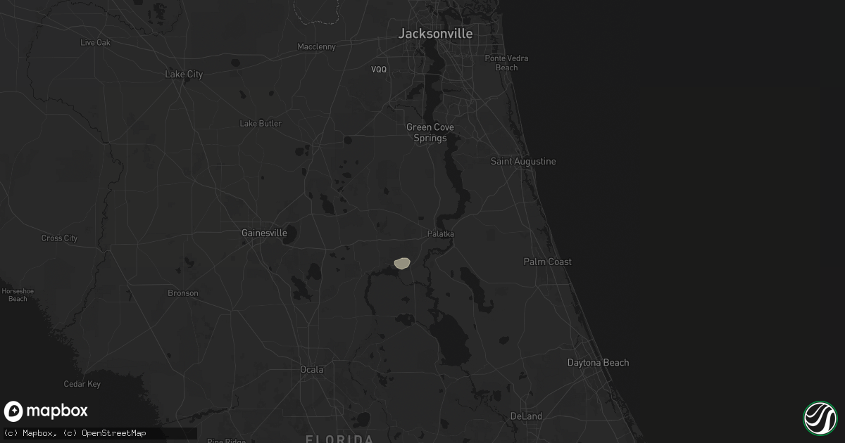 Hail map in Palatka, FL on September 20, 2026