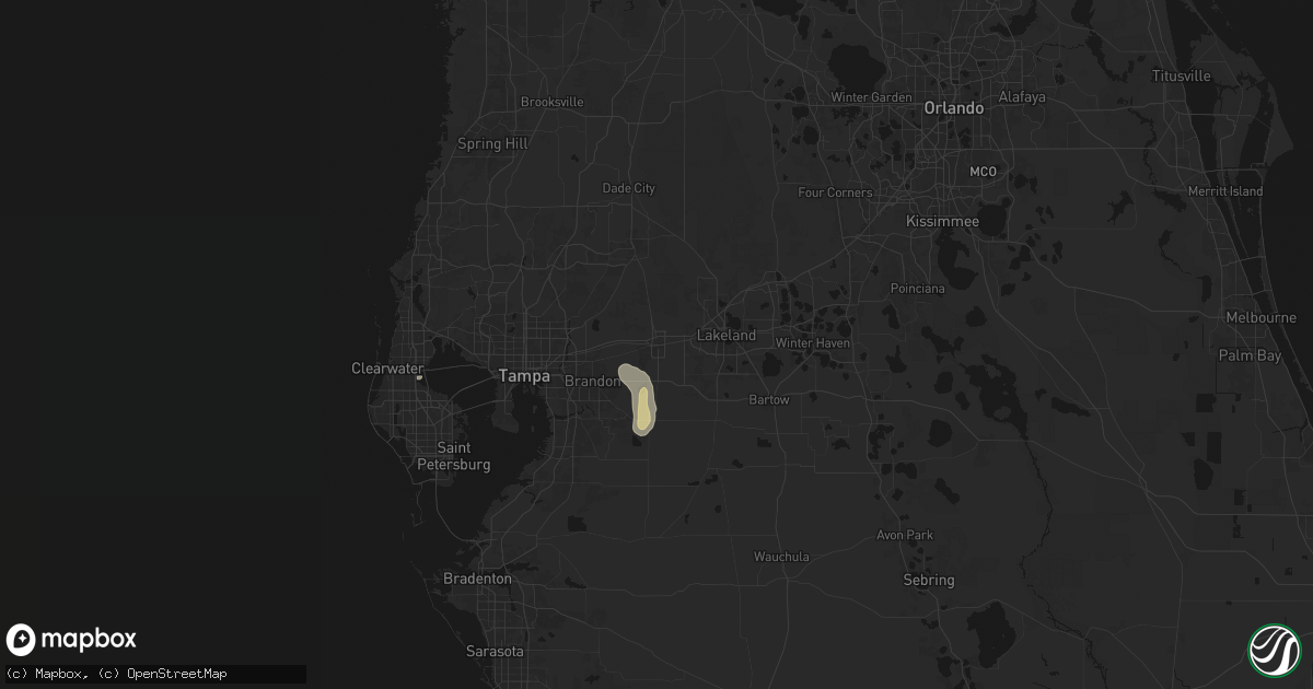 Hail map in Plant City, FL on September 20, 2026