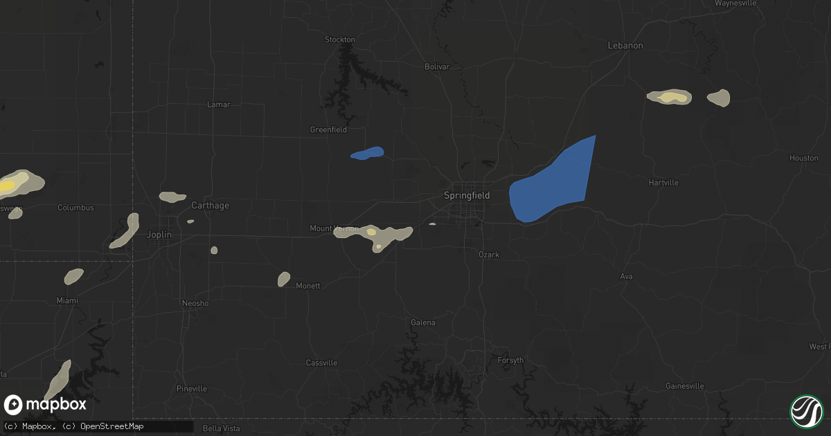 Hail map in Republic, MO on September 20, 2026