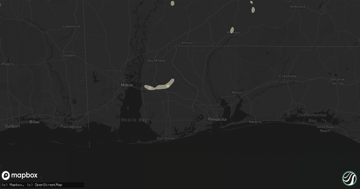 Hail map in Robertsdale, AL on September 20, 2026
