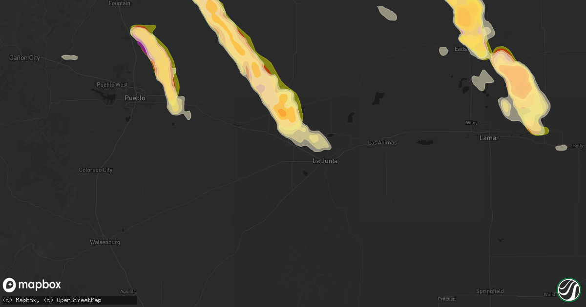Hail map in Rocky Ford, CO on September 20, 2026