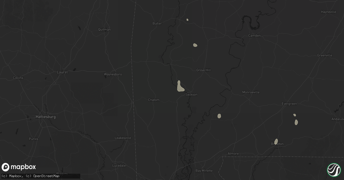 Hail map in Saint Stephens, AL on September 20, 2026