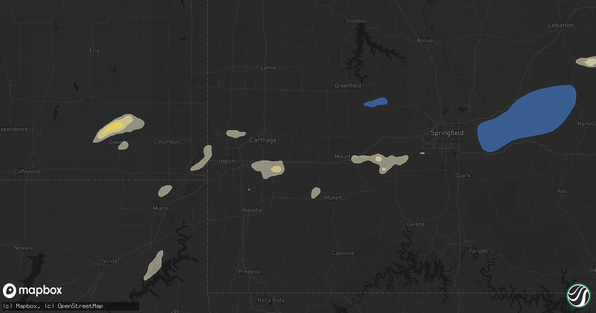 Hail map in Sarcoxie, MO on September 20, 2026