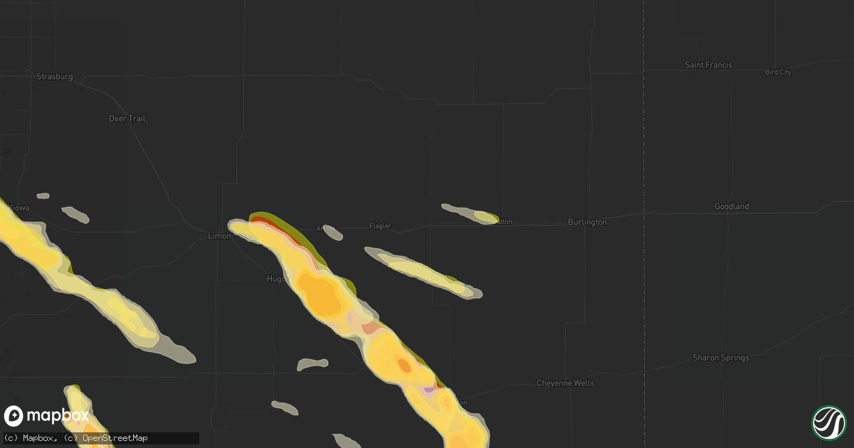 Hail map in Seibert, CO on September 20, 2026
