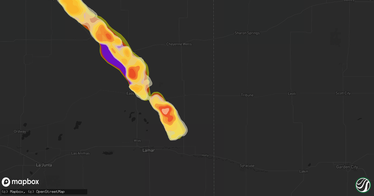 Hail map in Sheridan Lake, CO on September 20, 2026