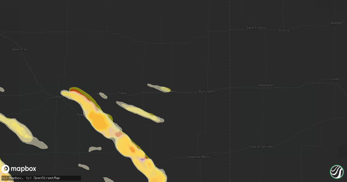 Hail map in Stratton, CO on September 20, 2026