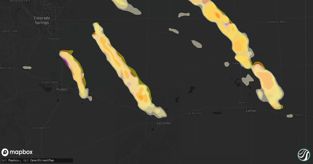 Hail map in Sugar City, CO on September 20, 2026