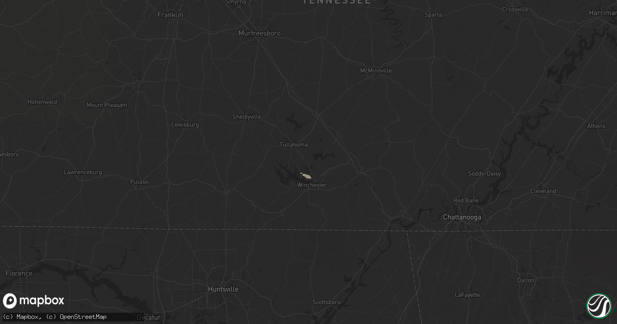 Hail map in Estill Springs, TN on September 21, 2014