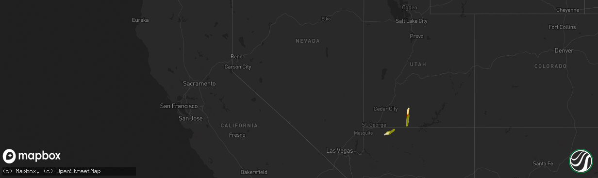 Hail map in Nevada on September 21, 2014