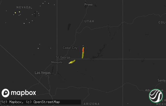 Hail map preview on 09-21-2014