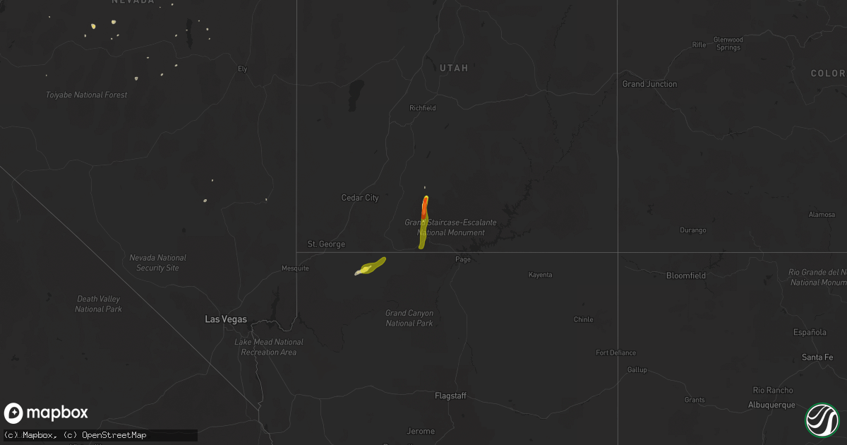 Hail map on September 21, 2014