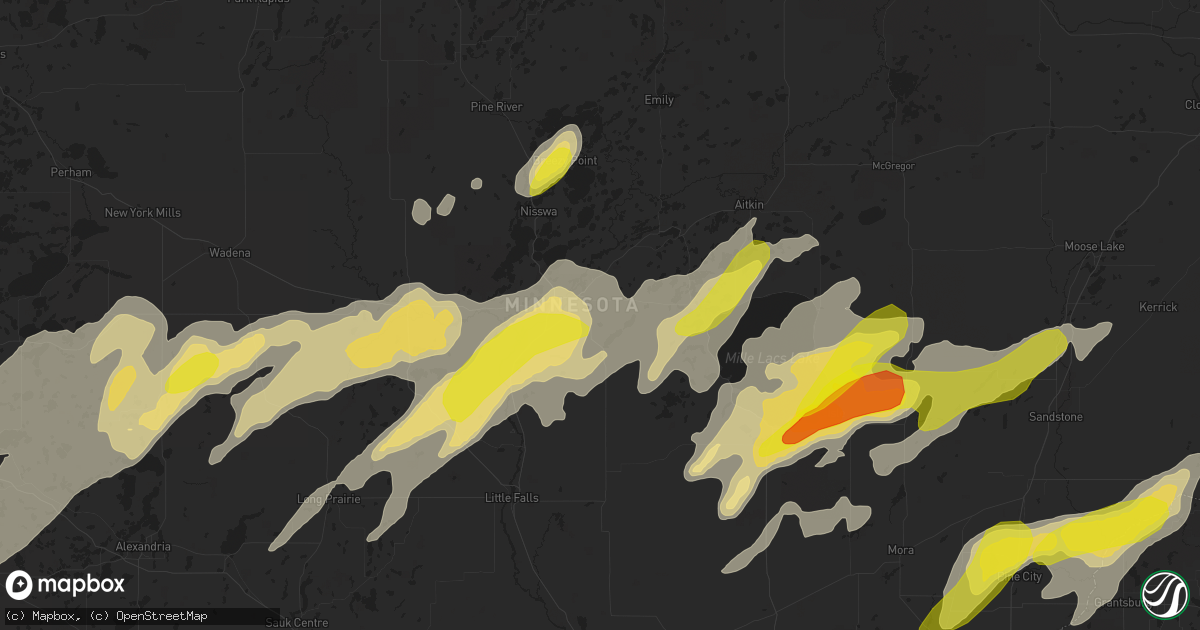 Hail map in Brainerd, MN on September 21, 2017