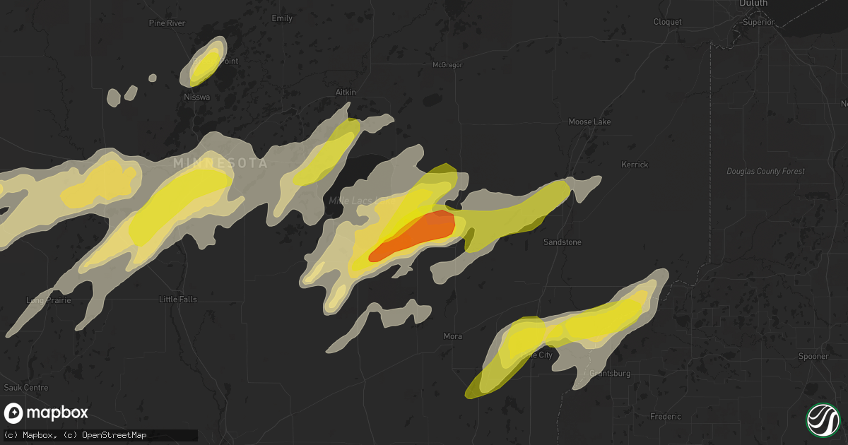 Hail map in Isle, MN on September 21, 2017