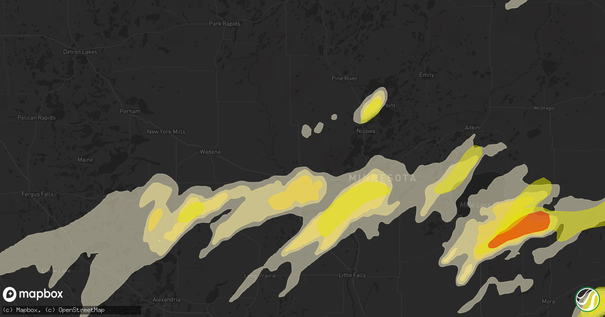 Hail map in Motley, MN on September 21, 2017