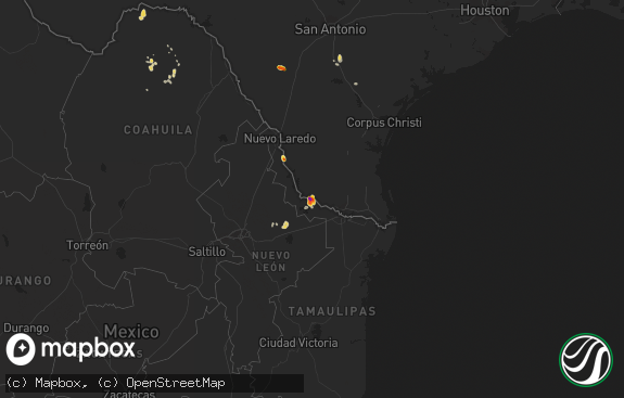 Hail map preview on 09-21-2017