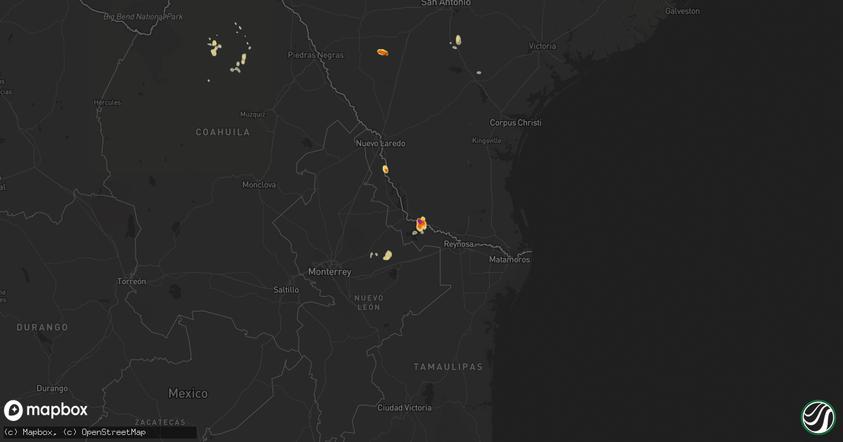 Hail map on September 21, 2017