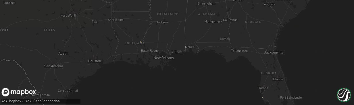 Hail map in Arkansas on September 21, 2018