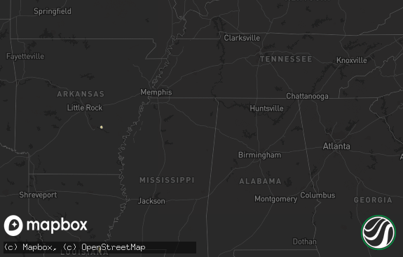 Hail map preview on 09-21-2018