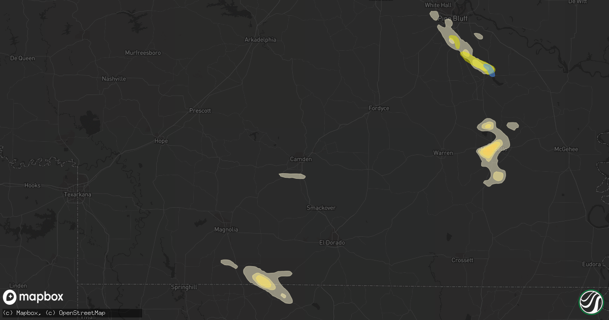 Hail map in Camden, AR on September 21, 2021