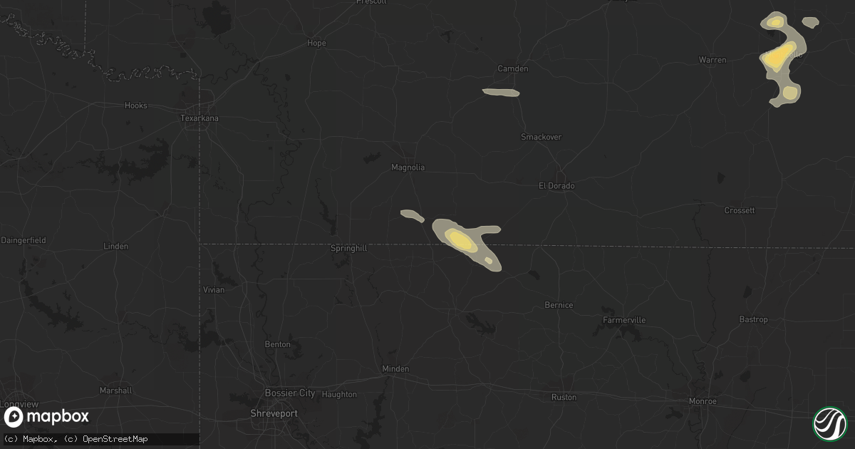 Hail map in Emerson, AR on September 21, 2021