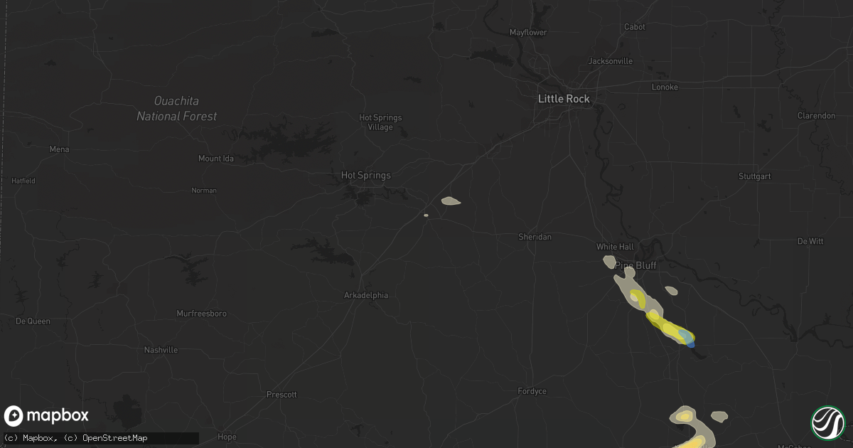 Hail map in Malvern, AR on September 21, 2021