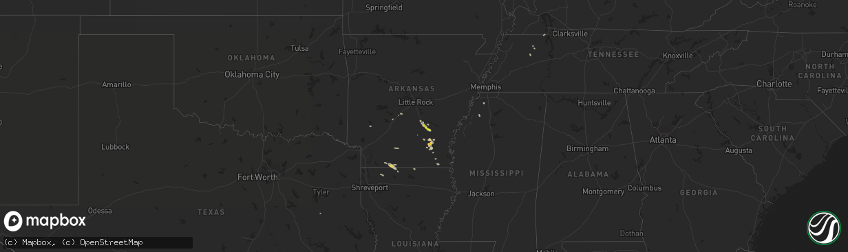 Hail map on September 21, 2021