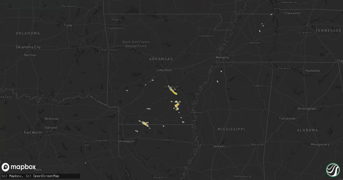 Hail map on September 21, 2021
