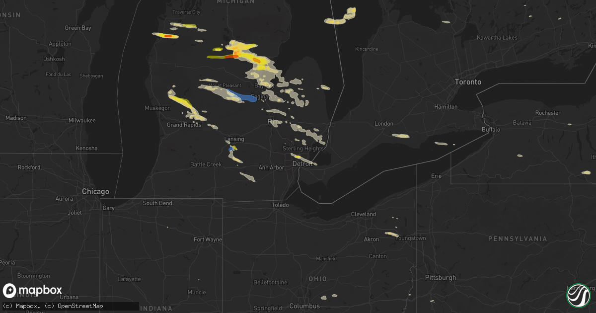 Hail map on September 21, 2022