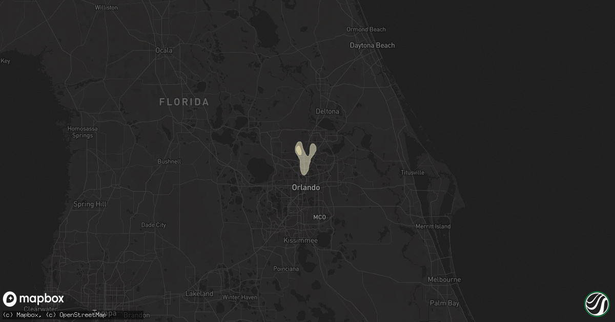Hail map in Altamonte Springs, FL on September 21, 2023