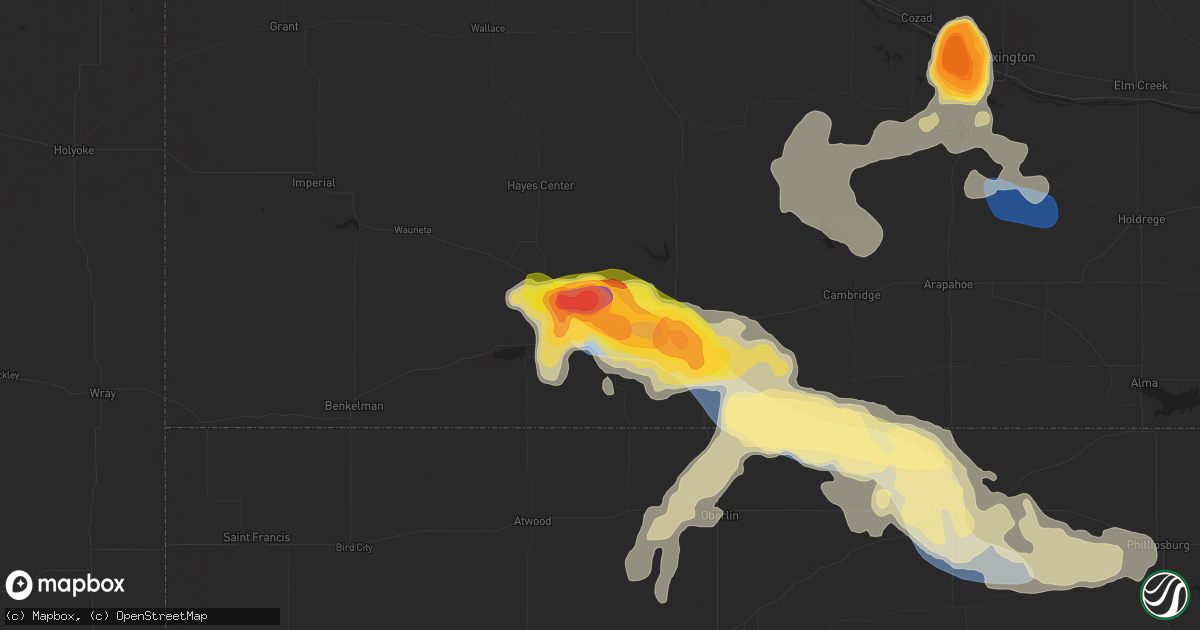 Hail map in Culbertson, NE on September 21, 2023