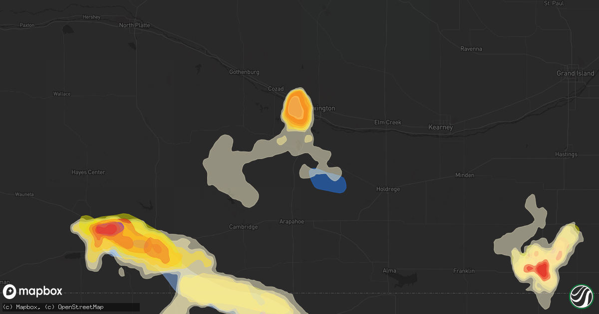 Hail map in Elwood, NE on September 21, 2023