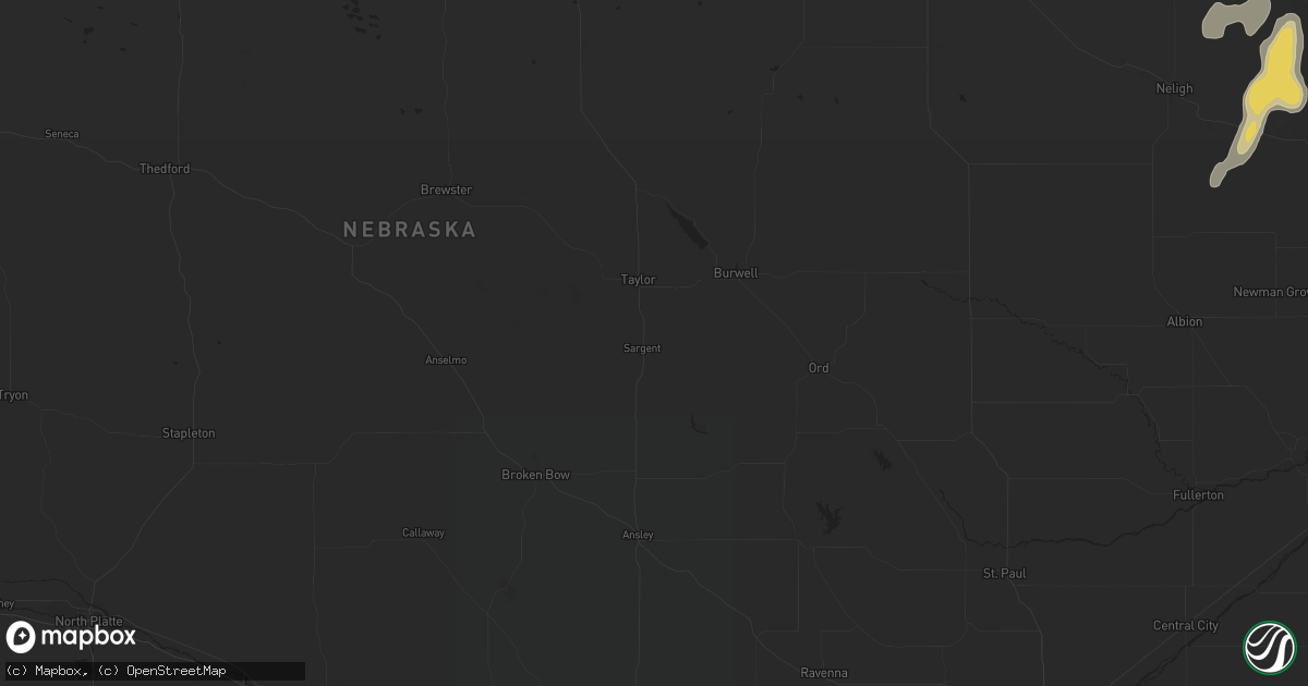 Hail map in Holdrege, NE on September 21, 2023
