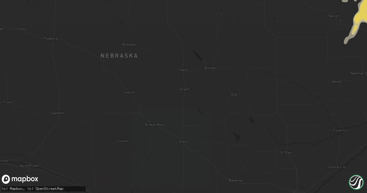 Hail map in Inavale, NE on September 21, 2023