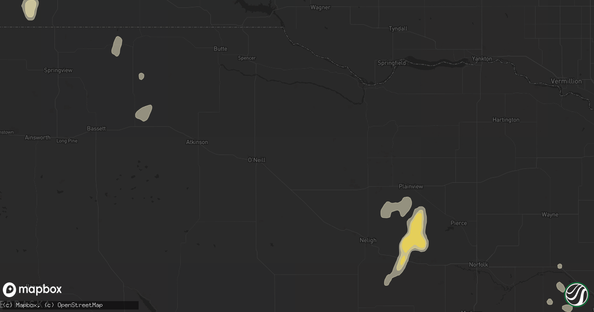 Hail map in Newport, NE on September 21, 2023