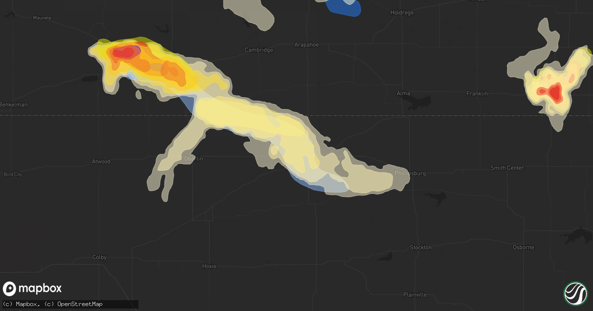 Hail map in Norton, KS on September 21, 2023
