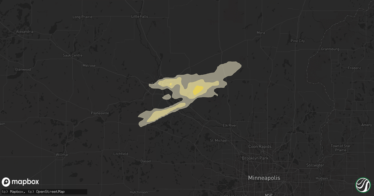 Hail map in Clear Lake, MN on September 21, 2024