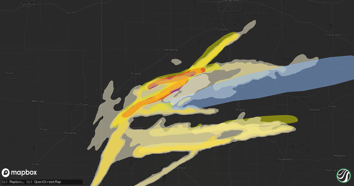 Hail map in Dimmitt, TX on September 21, 2024