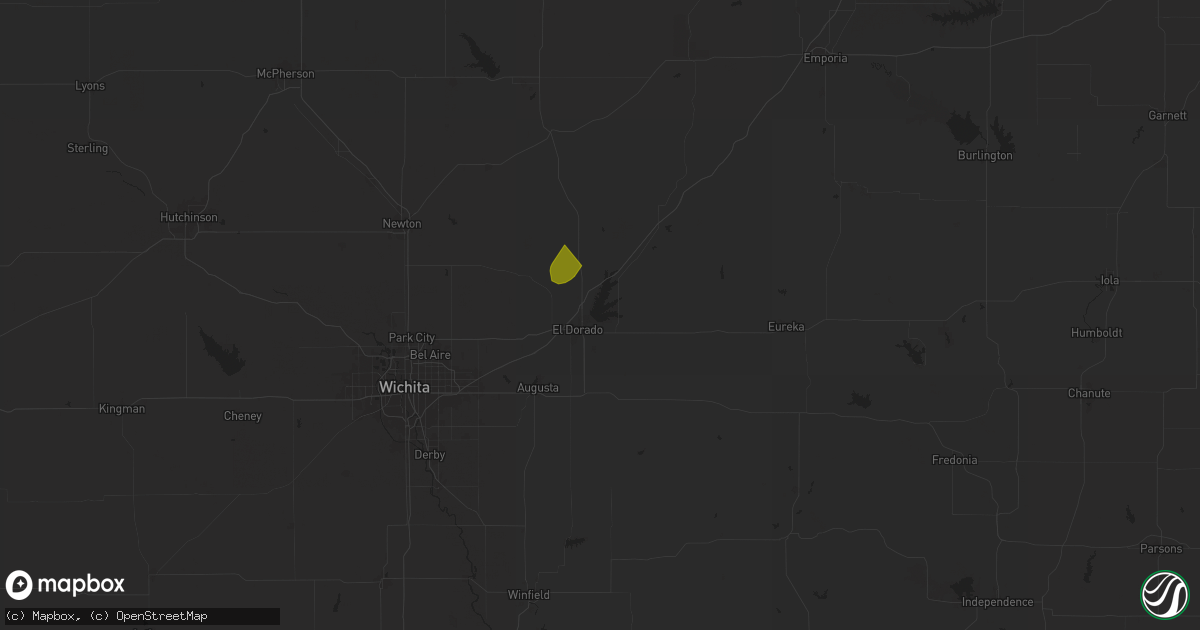 Hail map in El Dorado, KS on September 21, 2024
