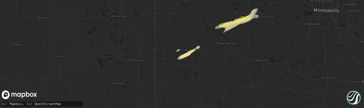 Hail map in Lynd, MN on September 21, 2024