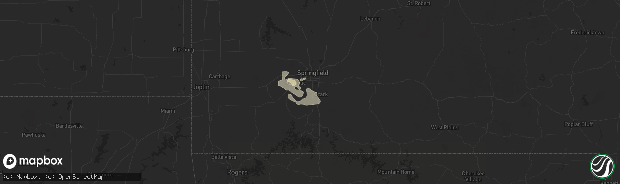 Hail map in Nixa, MO on September 21, 2024