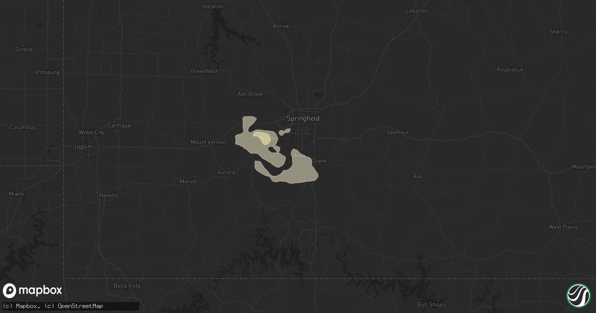 Hail map in Nixa, MO on September 21, 2024