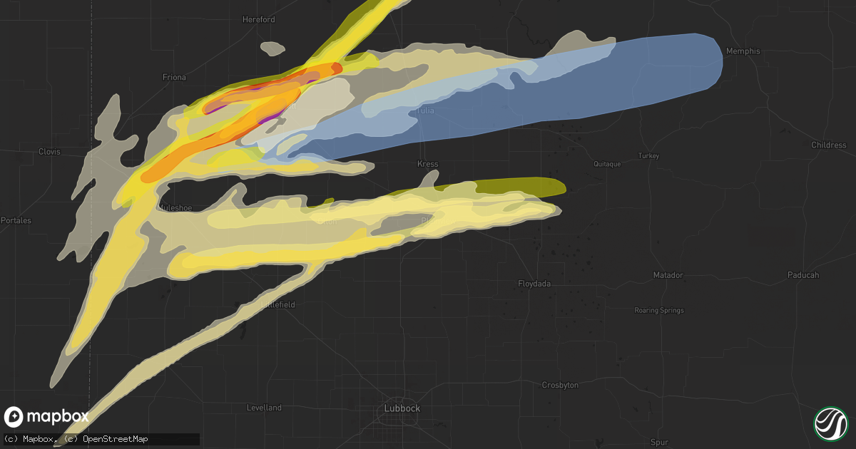 Hail map in Plainview, TX on September 21, 2024