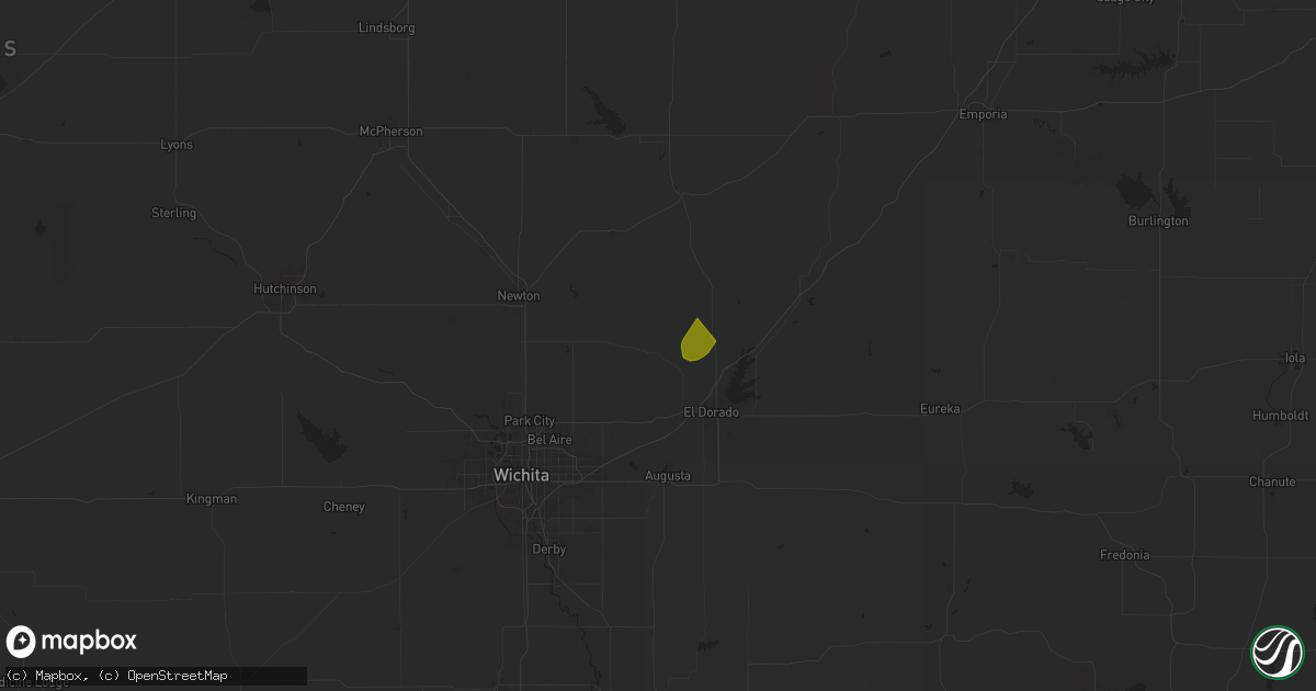 Hail map in Potwin, KS on September 21, 2024
