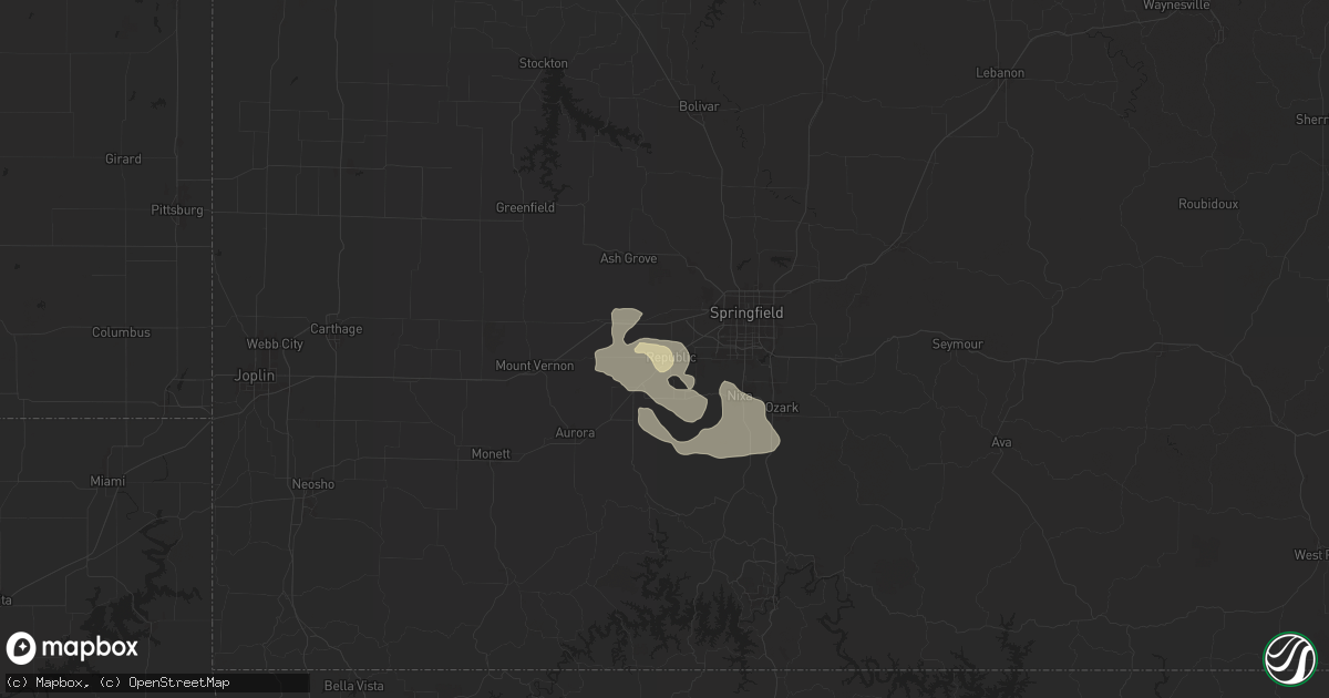 Hail map in Republic, MO on September 21, 2024