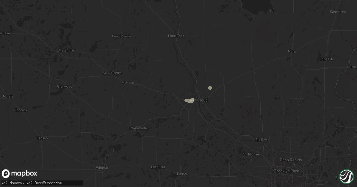 Hail map in Saint Joseph, MN on September 21, 2024
