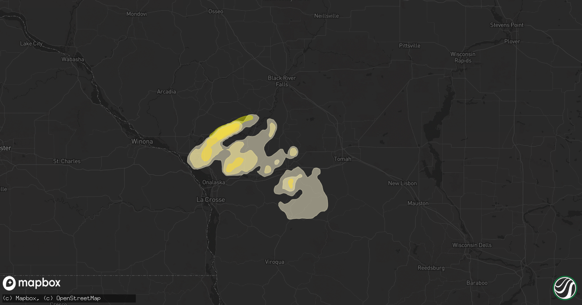 Hail map in Sparta, WI on September 21, 2024
