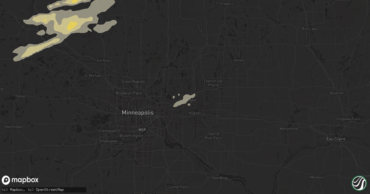 Hail map in Stillwater, MN on September 21, 2024