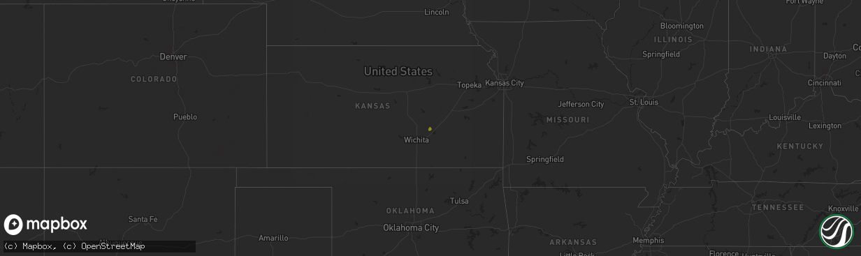 Hail map on September 21, 2024